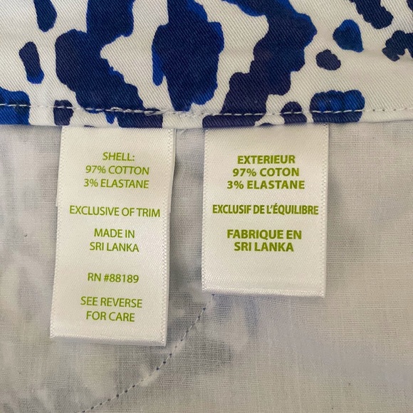 Lily Pulitzer Ikat patterned casual pants. - Picture 5 of 5